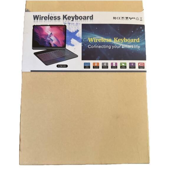 Fuwang Wireless Keyboard Case For iPad Pro 11 Or Air 4 Air 5 Model CM-01 Blue - Picture 1 of 3